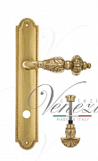 Дверная ручка Venezia "LUCRECIA" WC-4 на планке PL98 полированная латунь