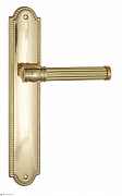 Дверная ручка Venezia "IMPERO" на планке PL98 полированная латунь