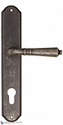 Дверная ручка на планке Fratelli Cattini "TOSCANA" CYL PL02-IA античное серебро