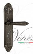Дверная ручка Venezia "CASTELLO" на планке PL90 античное серебро